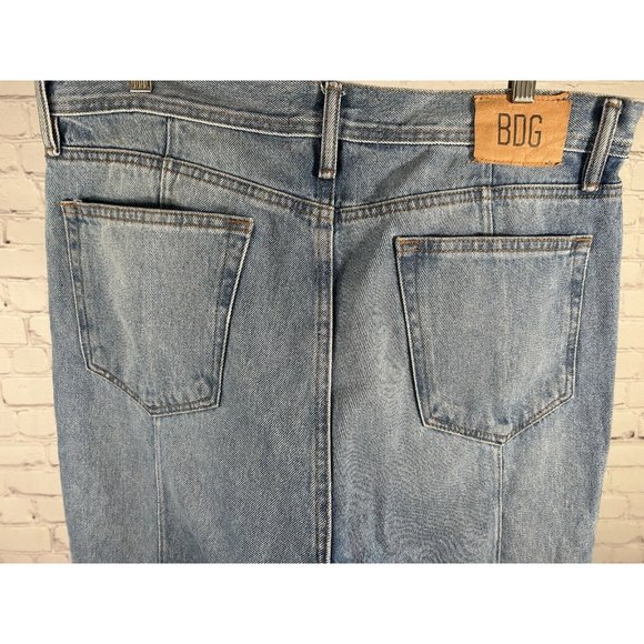 BDG Urban Outfitters Dad Slim Tapered Fit Light Wash Distressed Jeans (36 x 29) - Picture 11 of 13